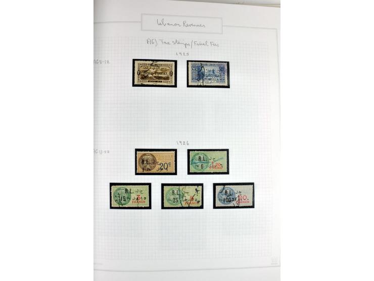 REVENUE: 1919/2000 (ca.), ungebrauchte, ungestempelte reichhaltige Spezialsammlung mit vielen besseren Werten und kompletten 