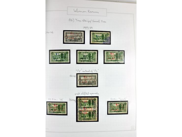 REVENUE: 1919/2000 (ca.), ungebrauchte, ungestempelte reichhaltige Spezialsammlung mit vielen besseren Werten und kompletten 