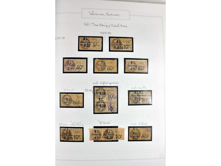 REVENUE: 1919/2000 (ca.), ungebrauchte, ungestempelte reichhaltige Spezialsammlung mit vielen besseren Werten und kompletten 