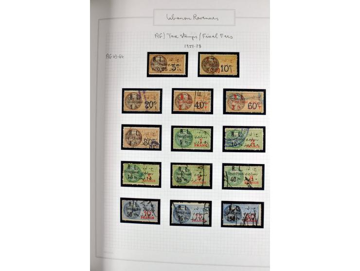 REVENUE: 1919/2000 (ca.), ungebrauchte, ungestempelte reichhaltige Spezialsammlung mit vielen besseren Werten und kompletten 