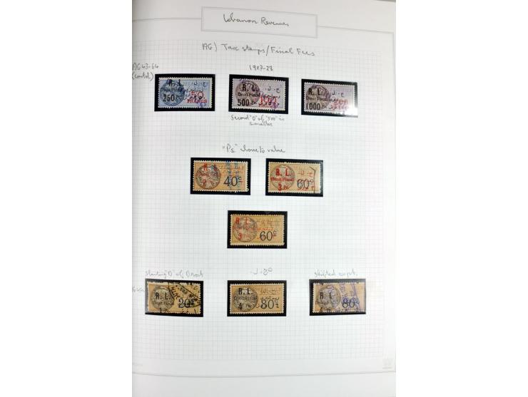 REVENUE: 1919/2000 (ca.), ungebrauchte, ungestempelte reichhaltige Spezialsammlung mit vielen besseren Werten und kompletten 