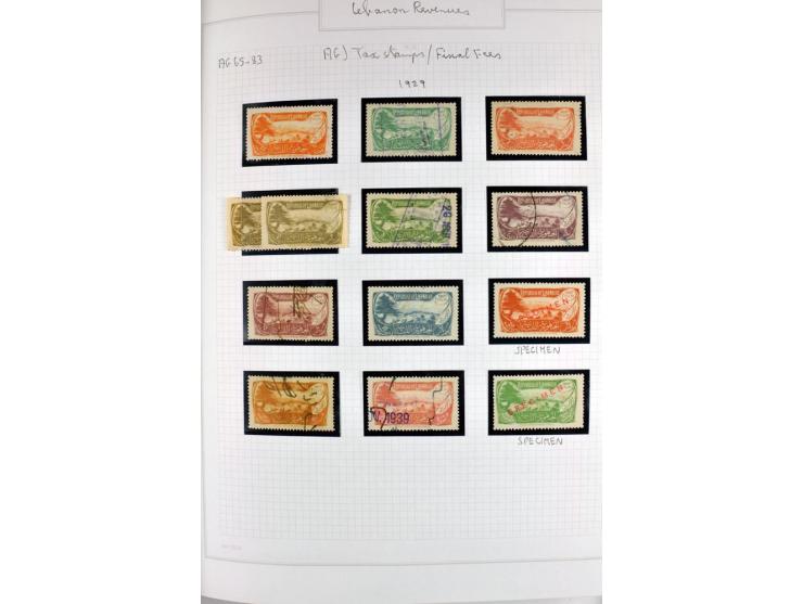 REVENUE: 1919/2000 (ca.), ungebrauchte, ungestempelte reichhaltige Spezialsammlung mit vielen besseren Werten und kompletten 