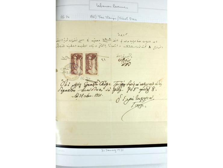 REVENUE: 1919/2000 (ca.), ungebrauchte, ungestempelte reichhaltige Spezialsammlung mit vielen besseren Werten und kompletten 
