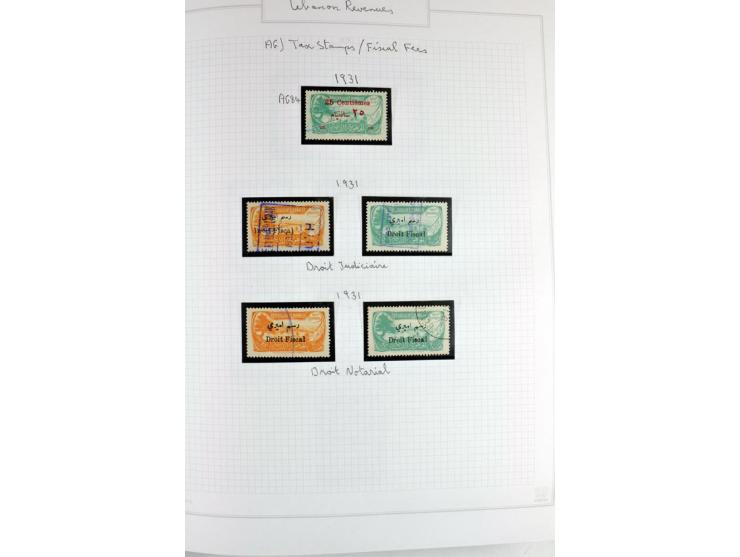 REVENUE: 1919/2000 (ca.), ungebrauchte, ungestempelte reichhaltige Spezialsammlung mit vielen besseren Werten und kompletten 