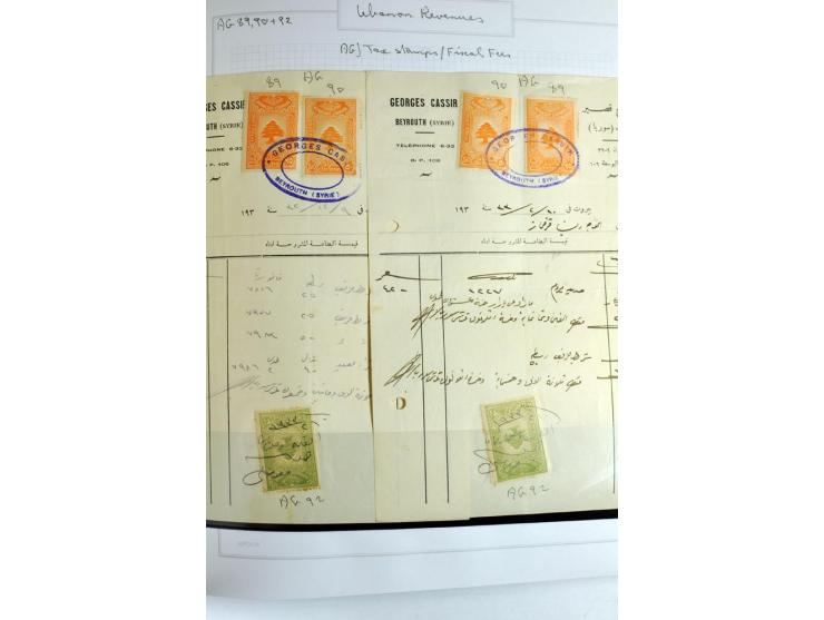 REVENUE: 1919/2000 (ca.), ungebrauchte, ungestempelte reichhaltige Spezialsammlung mit vielen besseren Werten und kompletten 