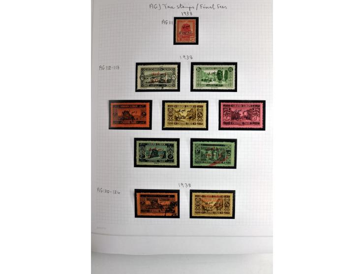 REVENUE: 1919/2000 (ca.), ungebrauchte, ungestempelte reichhaltige Spezialsammlung mit vielen besseren Werten und kompletten 
