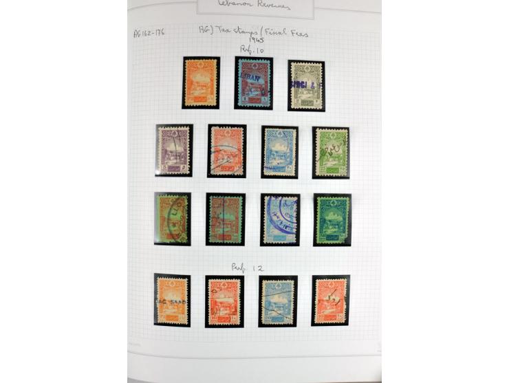 REVENUE: 1919/2000 (ca.), ungebrauchte, ungestempelte reichhaltige Spezialsammlung mit vielen besseren Werten und kompletten 