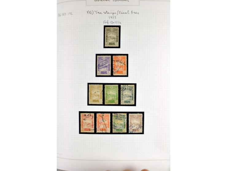 REVENUE: 1919/2000 (ca.), ungebrauchte, ungestempelte reichhaltige Spezialsammlung mit vielen besseren Werten und kompletten 