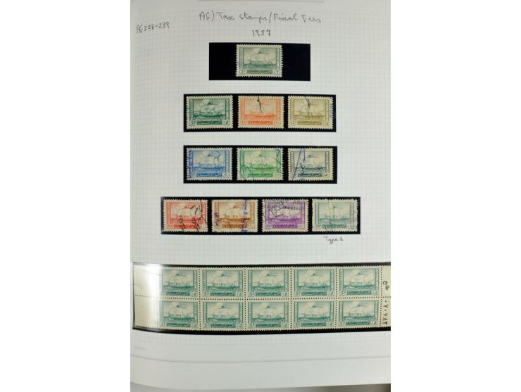 REVENUE: 1919/2000 (ca.), ungebrauchte, ungestempelte reichhaltige Spezialsammlung mit vielen besseren Werten und kompletten 