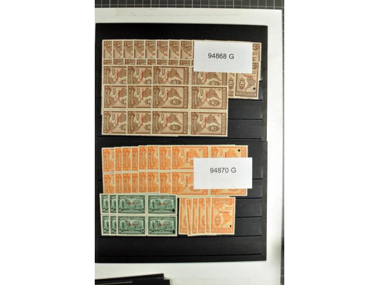 1939/41 (ca.), postfrischer Lagerbestand von über 9000 Werten mit Aufdruck 'SPECIMEN' und amtlicher Lochung, dabei kpl. Sätze
