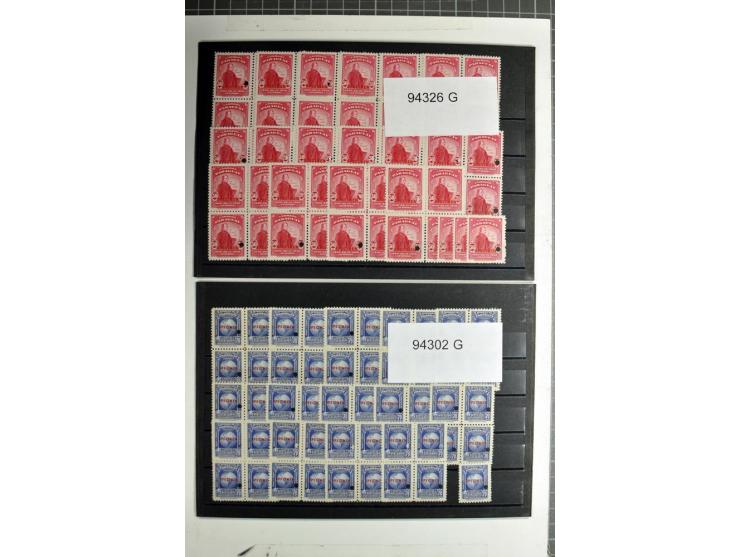 1939/41 (ca.), postfrischer Lagerbestand von über 9000 Werten mit Aufdruck 'SPECIMEN' und amtlicher Lochung, dabei kpl. Sätze
