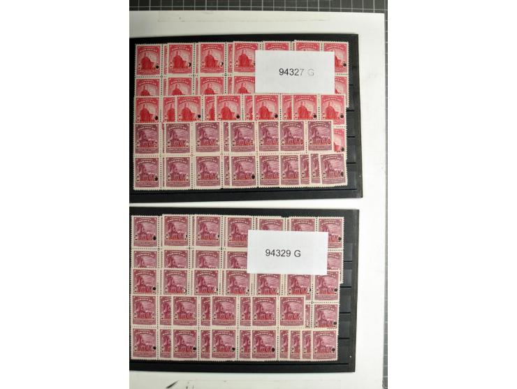 1939/41 (ca.), postfrischer Lagerbestand von über 9000 Werten mit Aufdruck 'SPECIMEN' und amtlicher Lochung, dabei kpl. Sätze