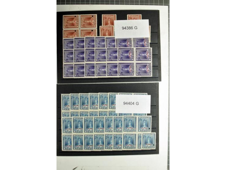 1939/41 (ca.), postfrischer Lagerbestand von über 9000 Werten mit Aufdruck 'SPECIMEN' und amtlicher Lochung, dabei kpl. Sätze