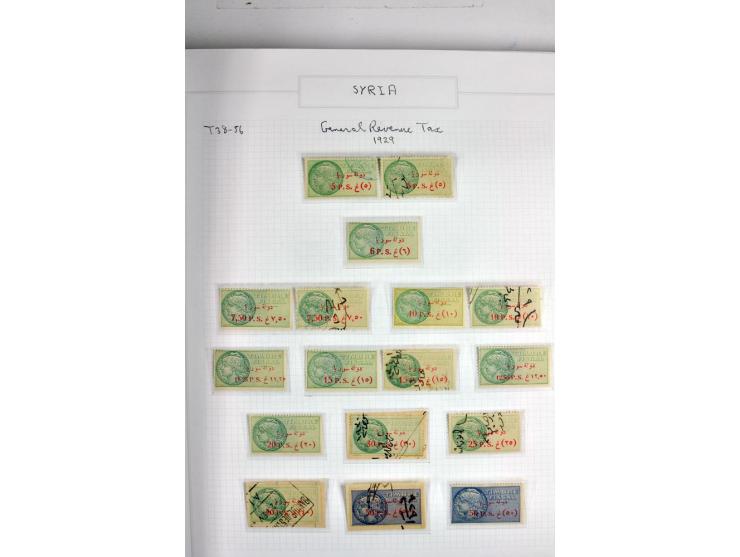 REVENUES: 1916/95 (ca.), sehr schöne spezialisierte zweibändige Sammlung mit einer Vielzahl von ungebrauchten und gebrauchten