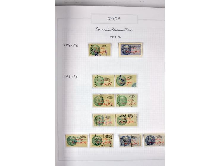 REVENUES: 1916/95 (ca.), sehr schöne spezialisierte zweibändige Sammlung mit einer Vielzahl von ungebrauchten und gebrauchten