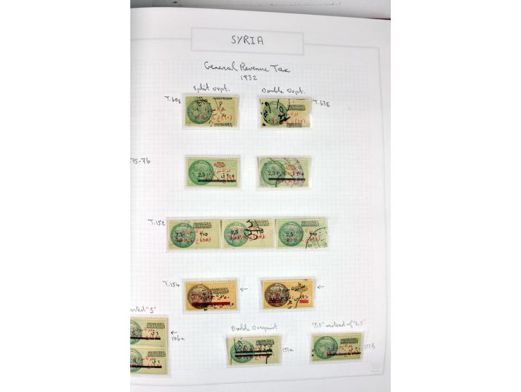 REVENUES: 1916/95 (ca.), sehr schöne spezialisierte zweibändige Sammlung mit einer Vielzahl von ungebrauchten und gebrauchten