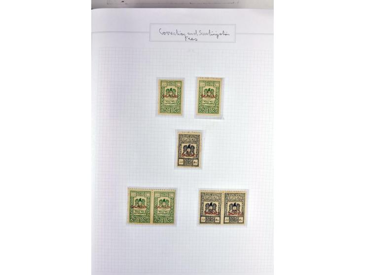 REVENUES: 1916/95 (ca.), sehr schöne spezialisierte zweibändige Sammlung mit einer Vielzahl von ungebrauchten und gebrauchten
