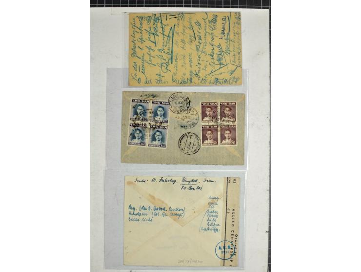 1906/60 (ca.), 14 Briefe und Karten, dabei Reco, Zensur, Luftpost etc.