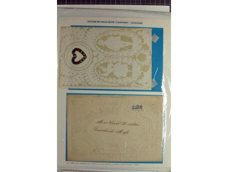 1847/83, aufgezogene Sammlung von 1 unfrankiertem und 12 frankierten Briefen, dabei Mi.-Nr. 1+2 je als Einzelfrankatur, Zierb