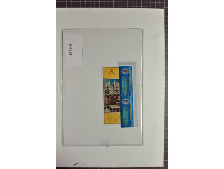 1970/90, postfrische Partie mit vielen ungezähnten Ausgaben diverser Gebiete, einige tausend Marken und Blocks