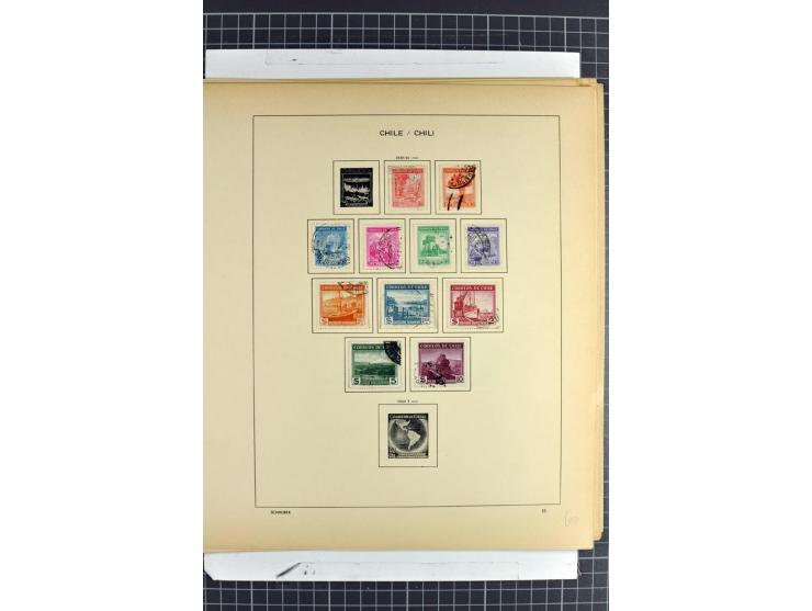 SÜDAMERIKA: 1859/1982, vorwiegend gestempelte Sammlung mit Chile, Venezuela, Bolivien mit Mi.-Nr. 4 gestempelt,  außerdem Kol