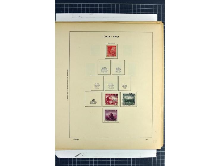 SÜDAMERIKA: 1859/1982, vorwiegend gestempelte Sammlung mit Chile, Venezuela, Bolivien mit Mi.-Nr. 4 gestempelt,  außerdem Kol