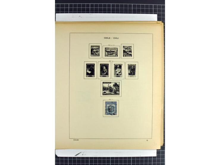 SÜDAMERIKA: 1859/1982, vorwiegend gestempelte Sammlung mit Chile, Venezuela, Bolivien mit Mi.-Nr. 4 gestempelt,  außerdem Kol
