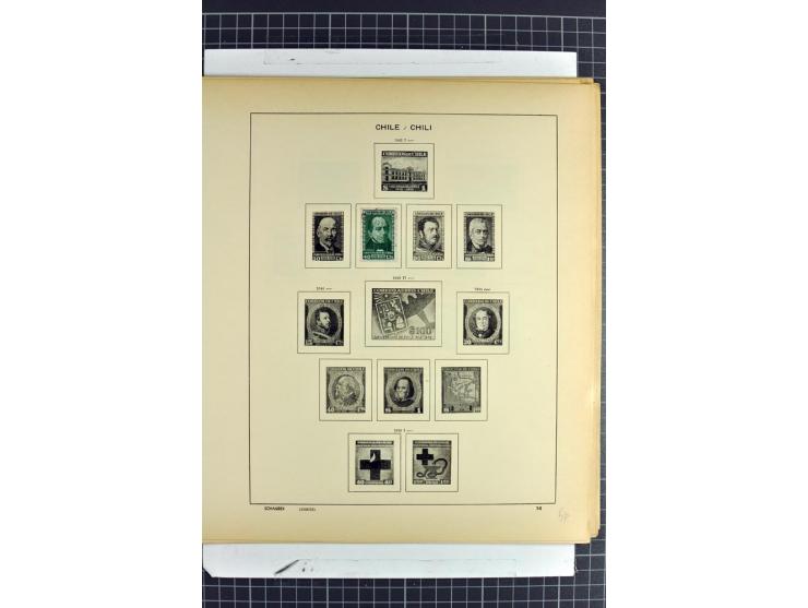 SÜDAMERIKA: 1859/1982, vorwiegend gestempelte Sammlung mit Chile, Venezuela, Bolivien mit Mi.-Nr. 4 gestempelt,  außerdem Kol