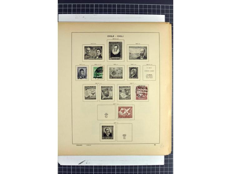 SÜDAMERIKA: 1859/1982, vorwiegend gestempelte Sammlung mit Chile, Venezuela, Bolivien mit Mi.-Nr. 4 gestempelt,  außerdem Kol
