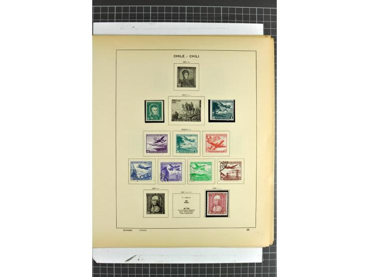 SÜDAMERIKA: 1859/1982, vorwiegend gestempelte Sammlung mit Chile, Venezuela, Bolivien mit Mi.-Nr. 4 gestempelt,  außerdem Kol