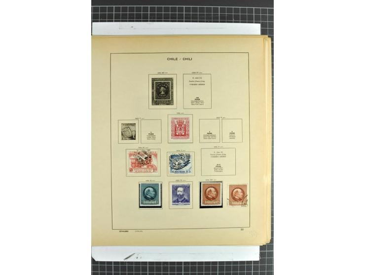 SÜDAMERIKA: 1859/1982, vorwiegend gestempelte Sammlung mit Chile, Venezuela, Bolivien mit Mi.-Nr. 4 gestempelt,  außerdem Kol