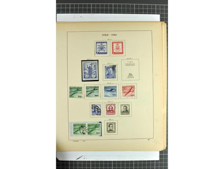 SÜDAMERIKA: 1859/1982, vorwiegend gestempelte Sammlung mit Chile, Venezuela, Bolivien mit Mi.-Nr. 4 gestempelt,  außerdem Kol