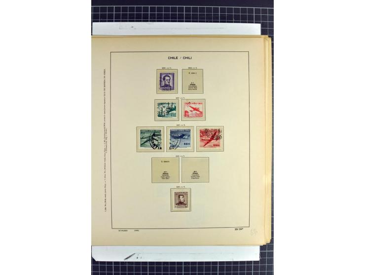 SÜDAMERIKA: 1859/1982, vorwiegend gestempelte Sammlung mit Chile, Venezuela, Bolivien mit Mi.-Nr. 4 gestempelt,  außerdem Kol