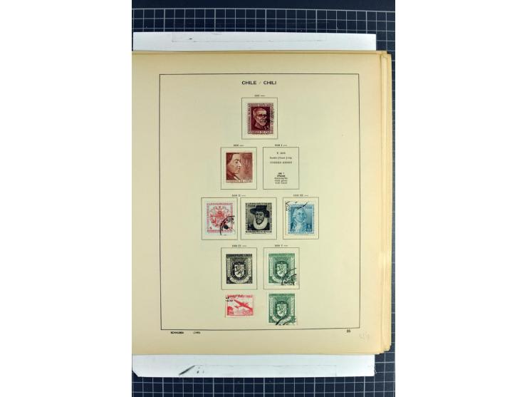 SÜDAMERIKA: 1859/1982, vorwiegend gestempelte Sammlung mit Chile, Venezuela, Bolivien mit Mi.-Nr. 4 gestempelt,  außerdem Kol