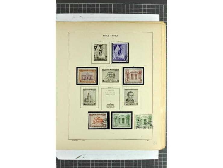 SÜDAMERIKA: 1859/1982, vorwiegend gestempelte Sammlung mit Chile, Venezuela, Bolivien mit Mi.-Nr. 4 gestempelt,  außerdem Kol