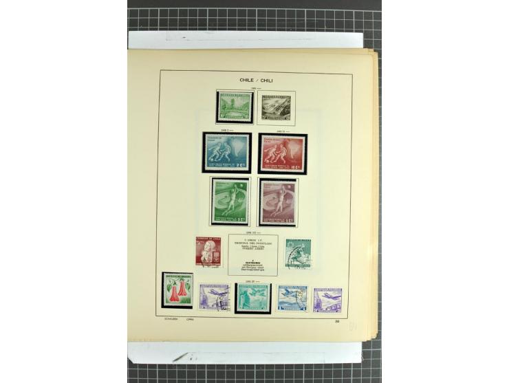 SÜDAMERIKA: 1859/1982, vorwiegend gestempelte Sammlung mit Chile, Venezuela, Bolivien mit Mi.-Nr. 4 gestempelt,  außerdem Kol