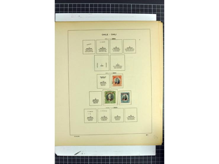 SÜDAMERIKA: 1859/1982, vorwiegend gestempelte Sammlung mit Chile, Venezuela, Bolivien mit Mi.-Nr. 4 gestempelt,  außerdem Kol