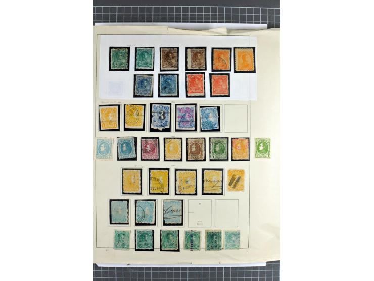 SÜDAMERIKA: 1859/1982, vorwiegend gestempelte Sammlung mit Chile, Venezuela, Bolivien mit Mi.-Nr. 4 gestempelt,  außerdem Kol