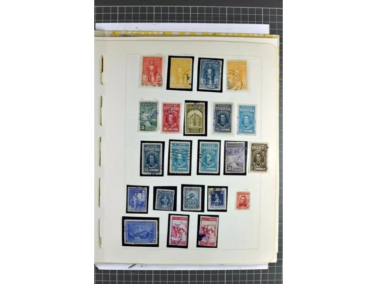 SÜDAMERIKA: 1859/1982, vorwiegend gestempelte Sammlung mit Chile, Venezuela, Bolivien mit Mi.-Nr. 4 gestempelt,  außerdem Kol