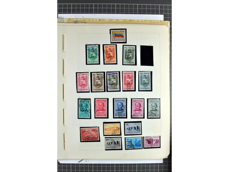 SÜDAMERIKA: 1859/1982, vorwiegend gestempelte Sammlung mit Chile, Venezuela, Bolivien mit Mi.-Nr. 4 gestempelt,  außerdem Kol