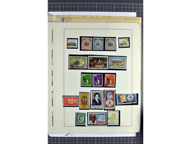 SÜDAMERIKA: 1859/1982, vorwiegend gestempelte Sammlung mit Chile, Venezuela, Bolivien mit Mi.-Nr. 4 gestempelt,  außerdem Kol
