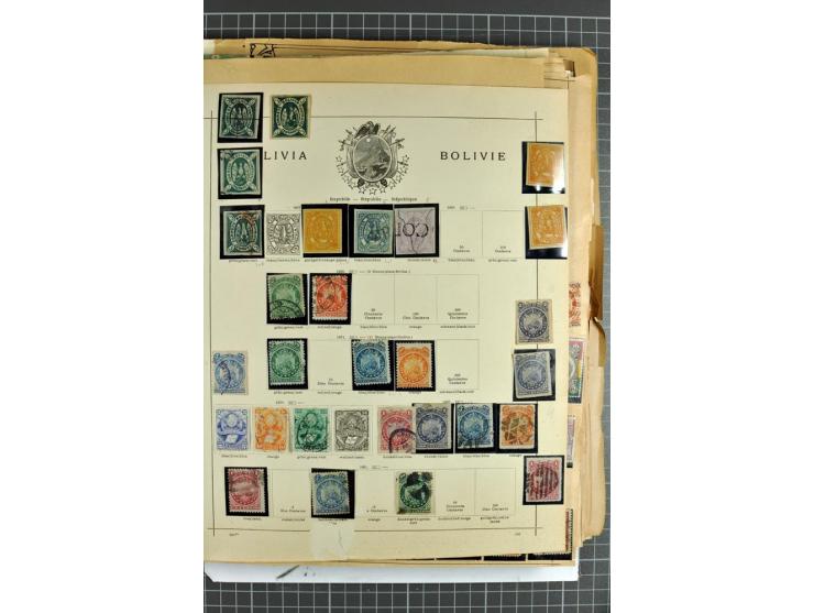 SÜDAMERIKA: 1859/1982, vorwiegend gestempelte Sammlung mit Chile, Venezuela, Bolivien mit Mi.-Nr. 4 gestempelt,  außerdem Kol