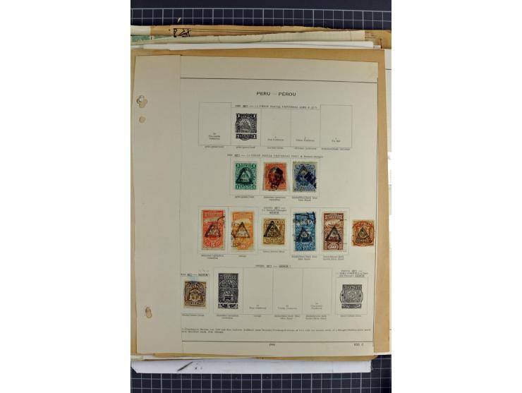 SÜDAMERIKA: 1859/1982, vorwiegend gestempelte Sammlung mit Chile, Venezuela, Bolivien mit Mi.-Nr. 4 gestempelt,  außerdem Kol