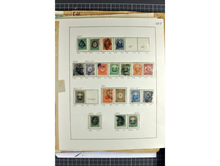 SÜDAMERIKA: 1859/1982, vorwiegend gestempelte Sammlung mit Chile, Venezuela, Bolivien mit Mi.-Nr. 4 gestempelt,  außerdem Kol