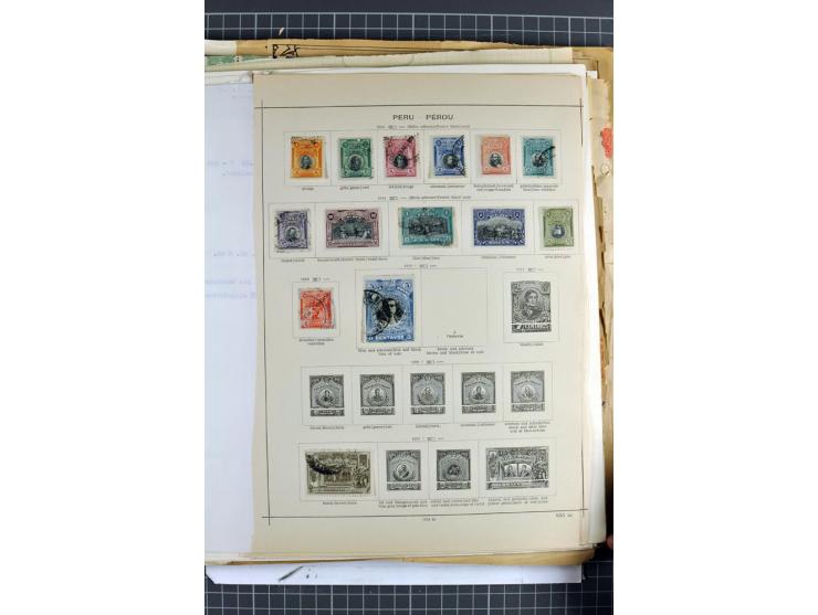 SÜDAMERIKA: 1859/1982, vorwiegend gestempelte Sammlung mit Chile, Venezuela, Bolivien mit Mi.-Nr. 4 gestempelt,  außerdem Kol