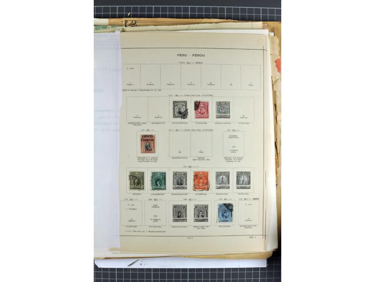 SÜDAMERIKA: 1859/1982, vorwiegend gestempelte Sammlung mit Chile, Venezuela, Bolivien mit Mi.-Nr. 4 gestempelt,  außerdem Kol