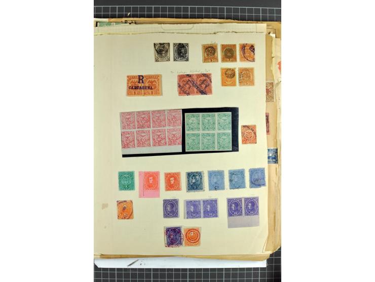 SÜDAMERIKA: 1859/1982, vorwiegend gestempelte Sammlung mit Chile, Venezuela, Bolivien mit Mi.-Nr. 4 gestempelt,  außerdem Kol