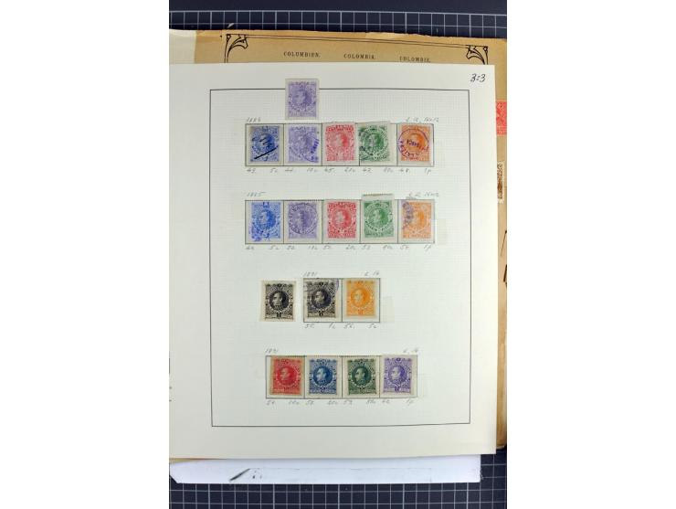 SÜDAMERIKA: 1859/1982, vorwiegend gestempelte Sammlung mit Chile, Venezuela, Bolivien mit Mi.-Nr. 4 gestempelt,  außerdem Kol