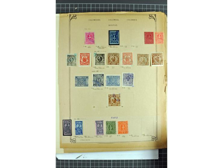 SÜDAMERIKA: 1859/1982, vorwiegend gestempelte Sammlung mit Chile, Venezuela, Bolivien mit Mi.-Nr. 4 gestempelt,  außerdem Kol