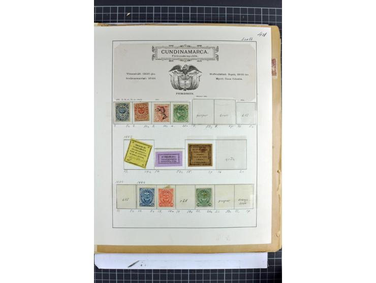 SÜDAMERIKA: 1859/1982, vorwiegend gestempelte Sammlung mit Chile, Venezuela, Bolivien mit Mi.-Nr. 4 gestempelt,  außerdem Kol
